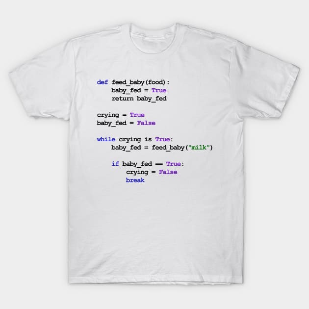 Python Code New Baby T-Shirt by arianekh